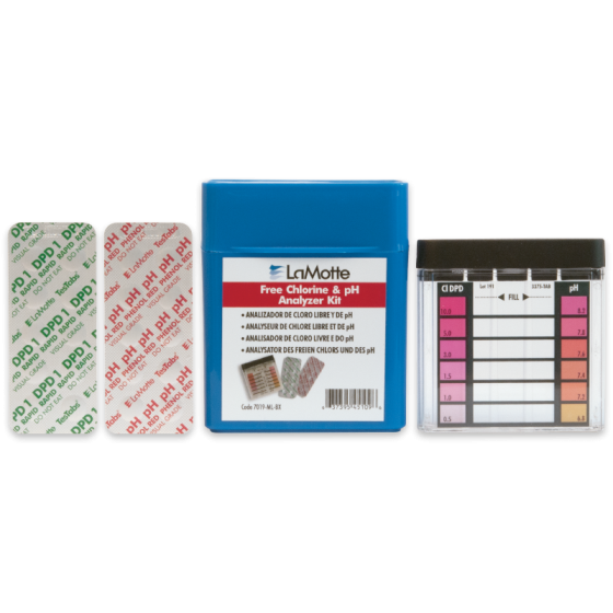 Free Chlorine & pH Analyzer Test Kit